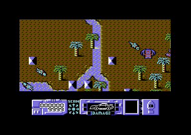 MASK (Commodore 64) screenshot: Jungle level