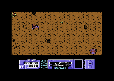 MASK (Commodore 64) screenshot: Start of the game