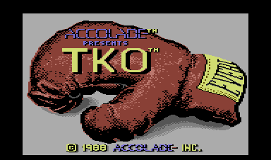 TKO (Commodore 64) screenshot: Loading screen