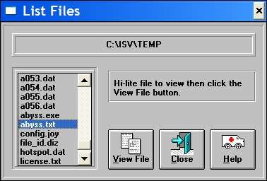 10 Tons of Games: Mega Collection 1 (Windows) screenshot: The Load Files icon on the main menu allows the player to access any of the files in the selected game's directory