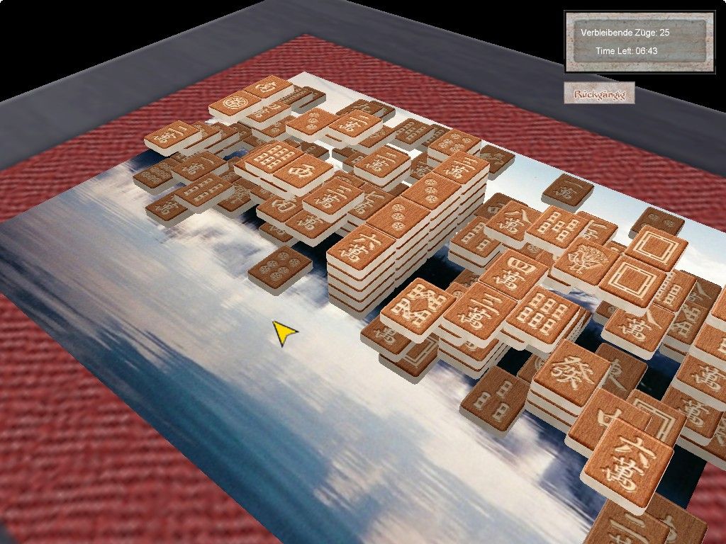 MahJongg Master 6 (Windows) screenshot: Classic tiles