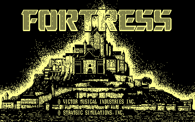 Fortress (PC-88) screenshot: Title screen