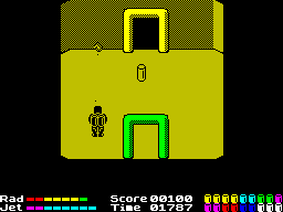 Chain Reaction (ZX Spectrum) screenshot: Found rod!