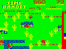 Time Bandit (Dragon 32/64) screenshot: Time gate to Death Valley