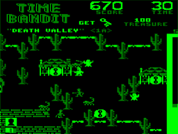 Time Bandit (Dragon 32/64) screenshot: Out of power