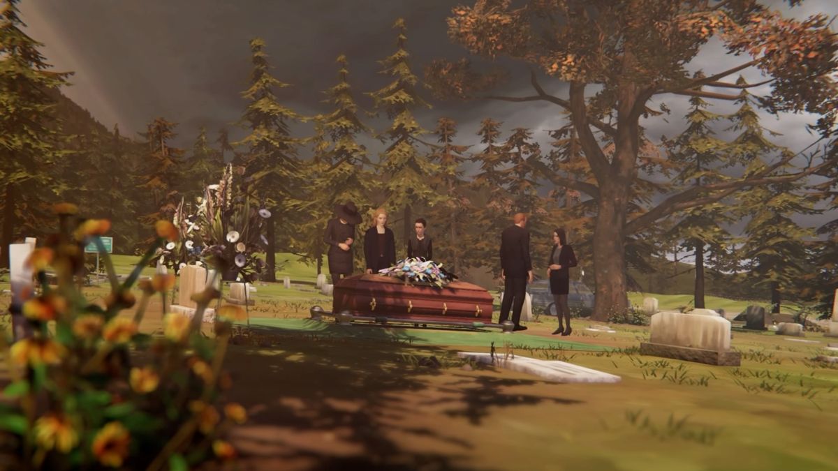 Life Is Strange: Before the Storm - Deluxe Upgrade (PlayStation 4) screenshot: Farewell - Attending Chloe's father's funeral