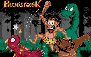 Prehistorik (DOS) screenshot: Title