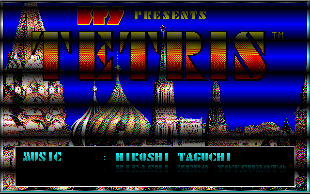 Tetris (PC-98) screenshot: Title screen