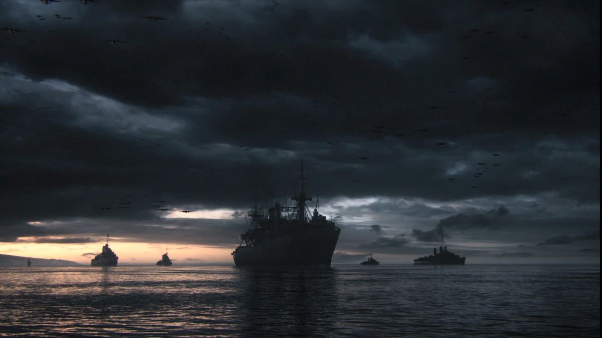 Call of Duty: WWII (PlayStation 4) screenshot: Allied navy off the French coast