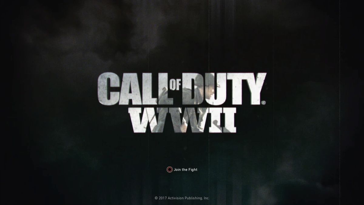 Call of Duty: WWII (PlayStation 4) screenshot: Main title