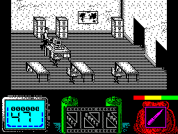 Vendetta (ZX Spectrum) screenshot: Ah! a world map - that, and the guns, proves they're global terrorists