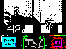 Vendetta (ZX Spectrum) screenshot: Inside the stronghold