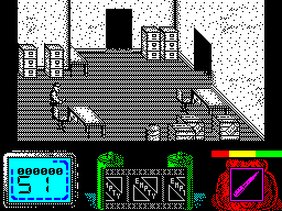 Vendetta (ZX Spectrum) screenshot: Looks more like an office!