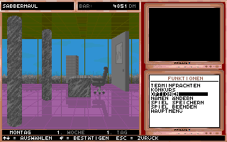 Transworld (DOS) screenshot: Options