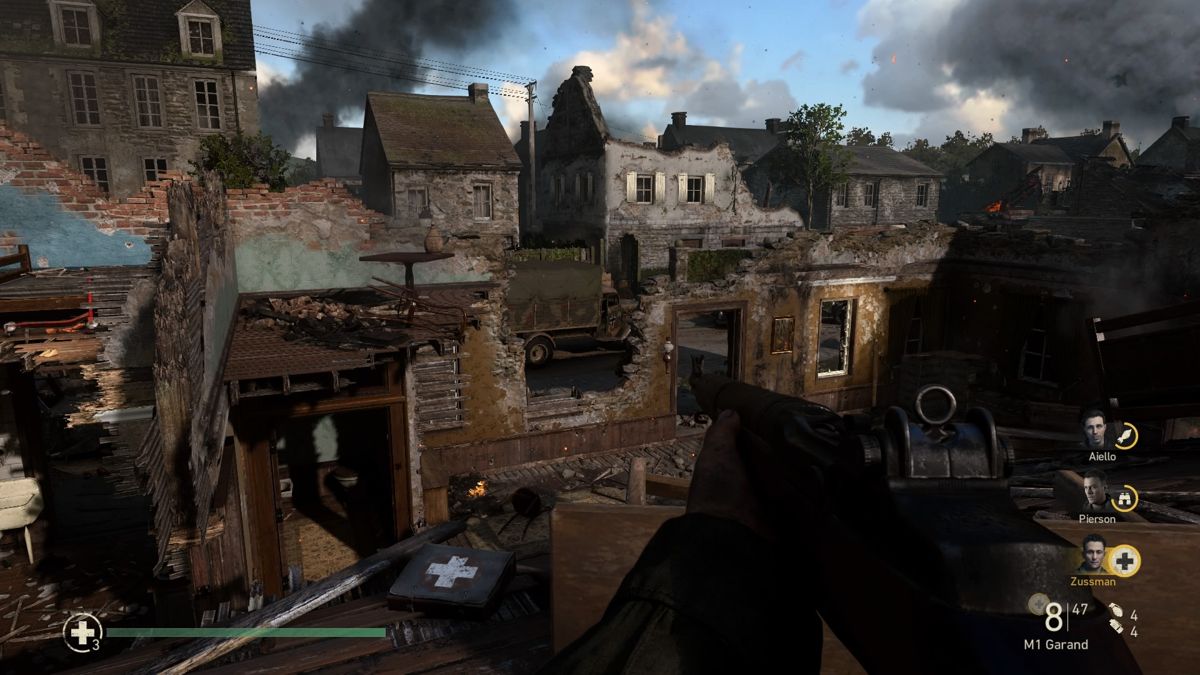 Call of Duty: WWII (PlayStation 4) screenshot: Urban warfare