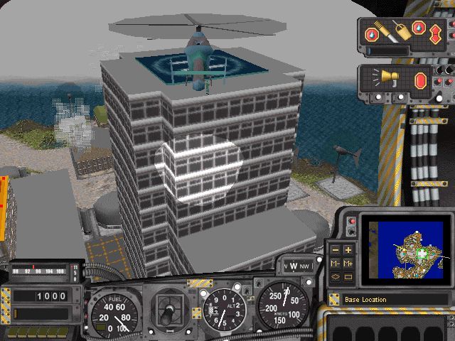 SimCopter (Windows) screenshot: External view