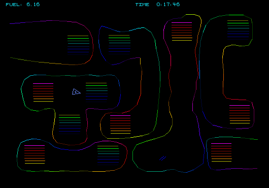 Cygnus (Windows) screenshot: A complicated scene with teleporters