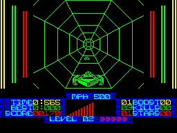 S.T.U.N. Runner (ZX Spectrum) screenshot: Same level, same game play, just a change of scene