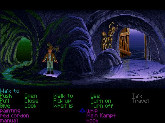Indiana Jones and the Last Crusade: The Graphic Adventure (Windows) screenshot: A secret trap door
