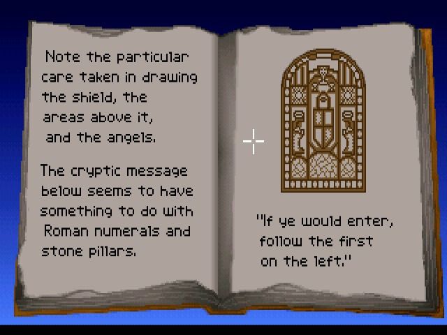 Indiana Jones and the Last Crusade: The Graphic Adventure (Windows) screenshot: Consulting your father's grail diary will become a regular thing on your quest for the Holy Grail