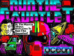 Run the Gauntlet (ZX Spectrum) screenshot: Title