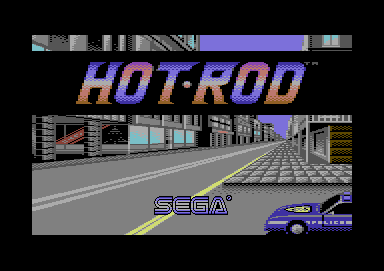 Hot Rod (Commodore 64) screenshot: Title screen