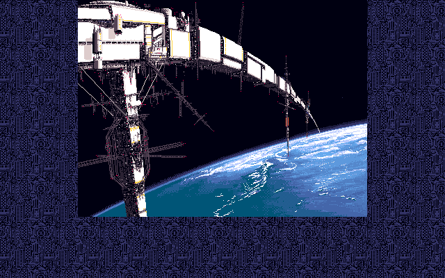 Uchū no Kishi: Tekkaman Blade - Orbital Ring Dakkai Sakusen (PC-98) screenshot: Intro