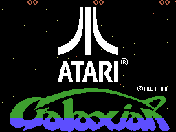 Galaxian (ColecoVision) screenshot: Title screen