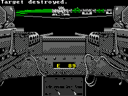 Gunboat (ZX Spectrum) screenshot: Target destroyed!