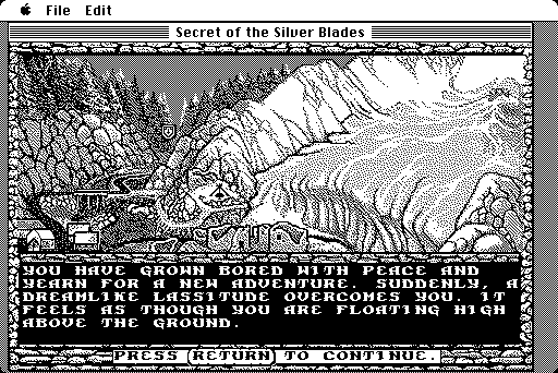 Secret of the Silver Blades (Macintosh) screenshot: Intro
