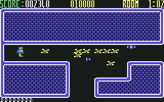 Cybertron Mission (Commodore 64) screenshot: Level 2