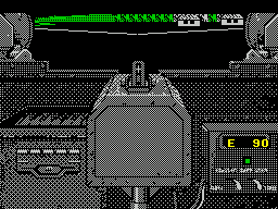 Gunboat (ZX Spectrum) screenshot: Grenade practice is much the same as gunnery practice - the difference being that fewer hits are needed to demolish a target