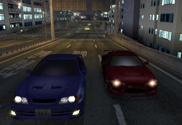 Tokyo Xtreme Racer 3 (PlayStation 2) screenshot: Chaser vs S15