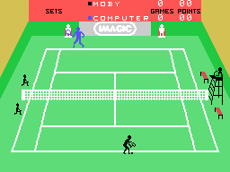 Tournament Tennis (ColecoVision) screenshot: Game start