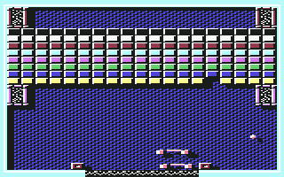 TRAZ (Commodore 64) screenshot: A level with two panels