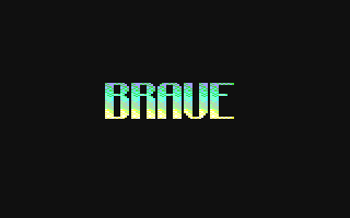 Brave (Commodore 64) screenshot: Title screen