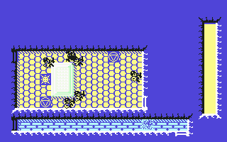 Rana Rama (Commodore 64) screenshot: A room crowded with soldiers