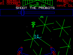 Star Wars: The Empire Strikes Back (ZX Spectrum) screenshot: So that's what I just killed, a probot. Some kind of cross between a probe & a robot I guess.