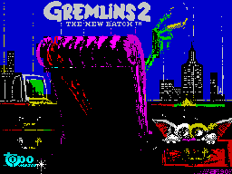 Gremlins 2: The New Batch (ZX Spectrum) screenshot: Load screen 3