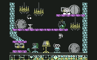 Olli & Lissa 3: The Candlelight Adventure (Commodore 64) screenshot: Second screen