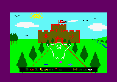 Sultan's Maze (Amstrad CPC) screenshot: Title screen