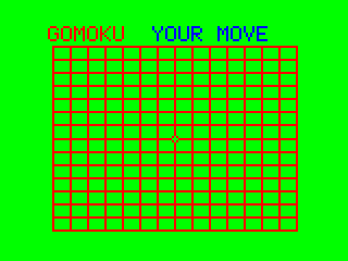 Gomoku / Renju (TRS-80 CoCo) screenshot: Game start