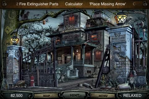 Escape Rosecliff Island (iPhone) screenshot: Gate - objects