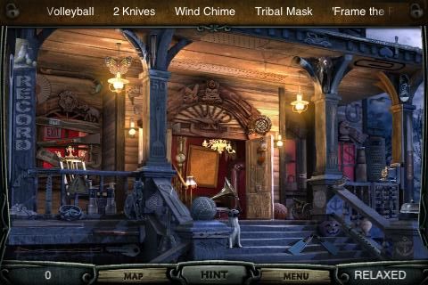 Escape Rosecliff Island (iPhone) screenshot: Front Porch - objects