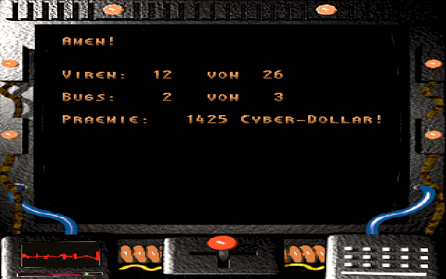 Skaphander: Der Auftrag (DOS) screenshot: Level statistics