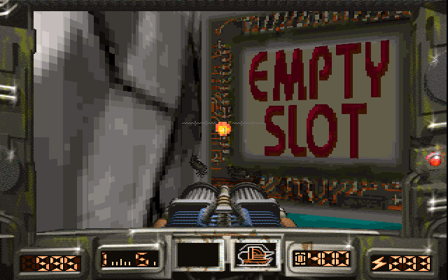 Skaphander: Der Auftrag (DOS) screenshot: You need to find a chip for this slot.