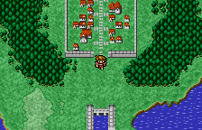 Final Fantasy (WonderSwan Color) screenshot: Starting the game