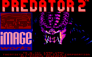 Predator 2 (Amstrad CPC) screenshot: Loading screen