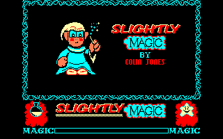 Slightly Magic (Amstrad CPC) screenshot: Title screen