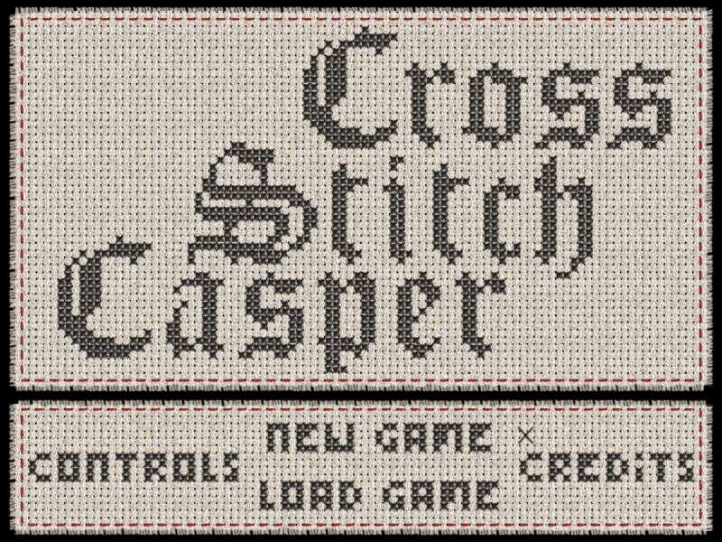 Cross Stitch Casper (Windows) screenshot: Title screen